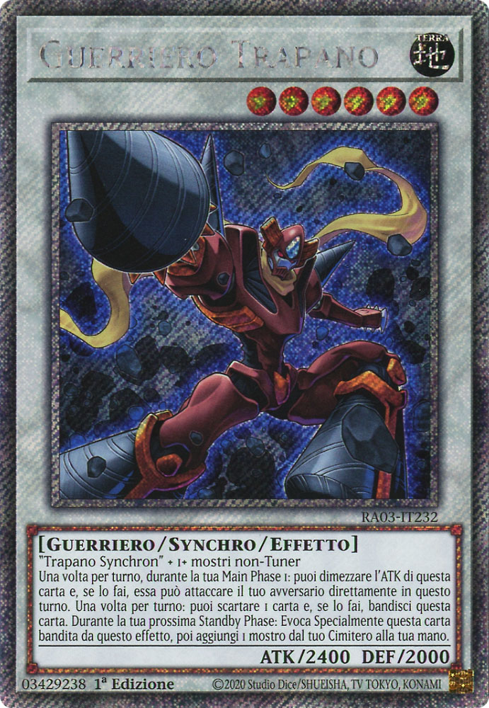 RA03-IT232 Guerriero Trapano Platinum Segreta 1a Edizione (IT) -NEAR MINT-