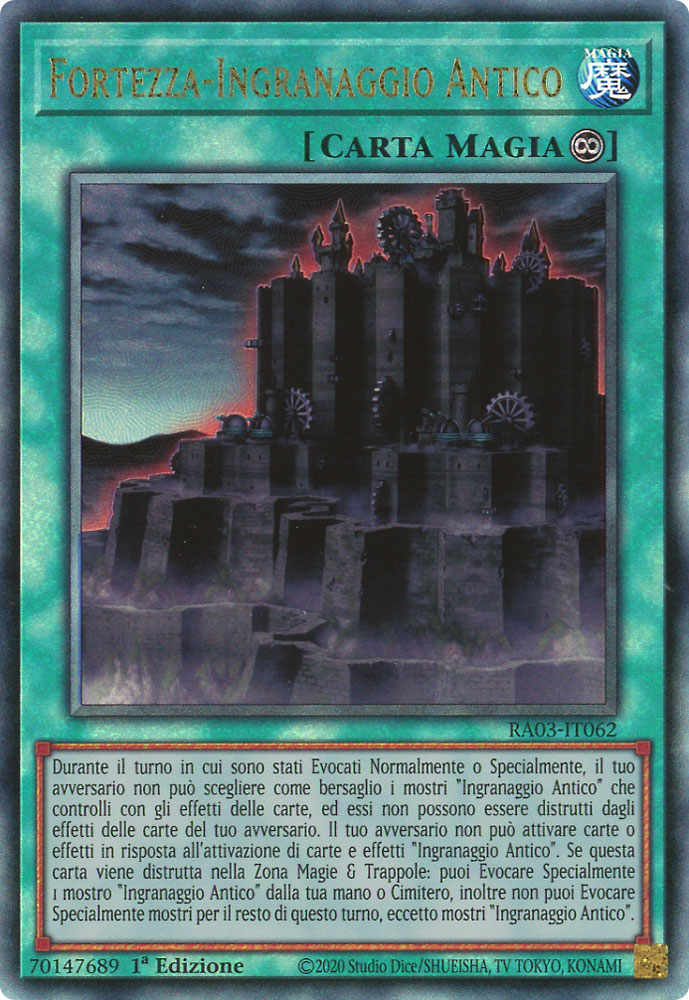 RA03-IT062 Fortezza-Ingranaggio Antico Rara Ultimate 1a Edizione (IT) -NEAR MINT-