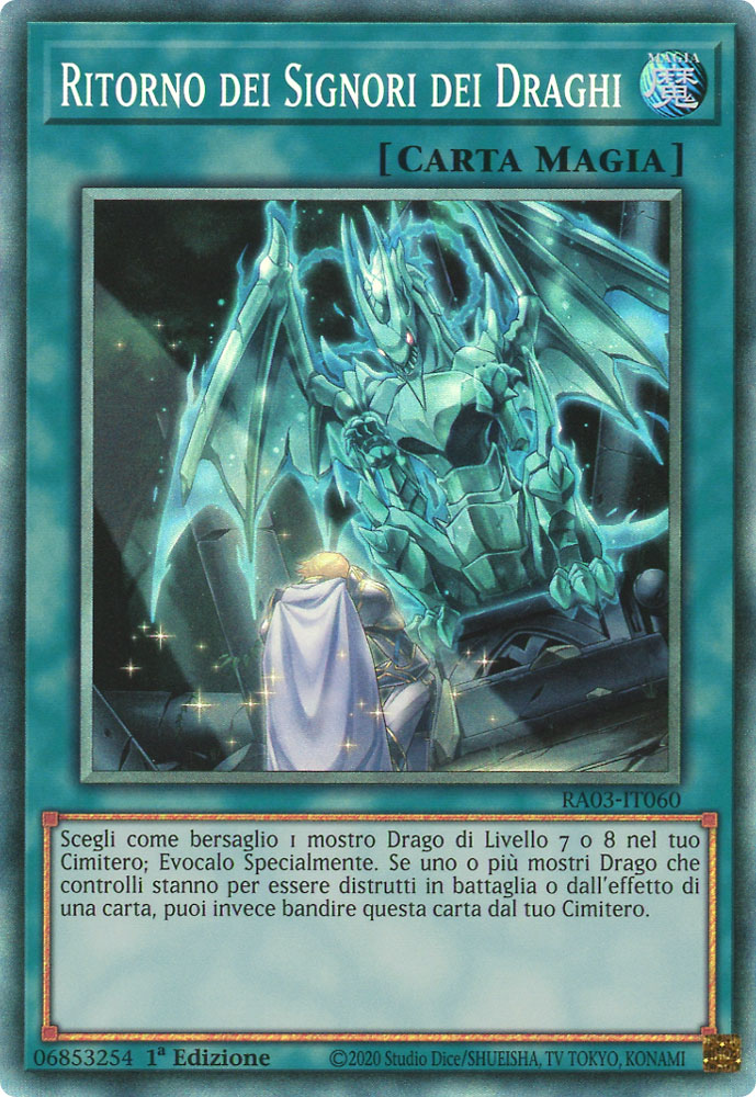 RA03-IT060 Ritorno dei Signori dei Draghi Rara Collector 1a Edizione (IT) -NEAR MINT-