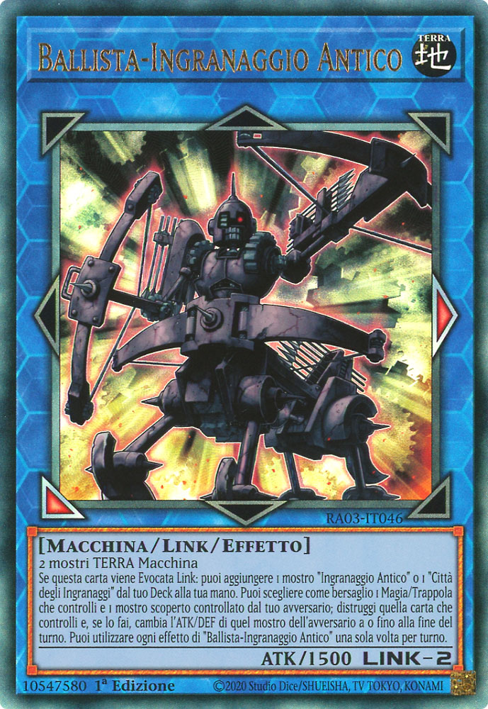 RA03-IT046 Ballista-Ingranaggio Antico Rara Ultimate 1a Edizione (IT) -NEAR MINT-