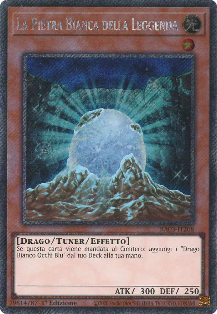 RA03-IT208 La Pietra Bianca della Leggenda Platinum Segreta 1a Edizione (IT) -NEAR MINT-