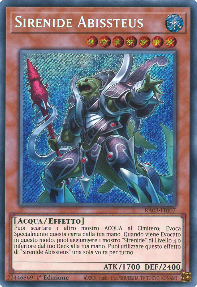 RA03-IT007 Sirenide Abissteus Rara Segreta 1a Edizione (IT) -NEAR MINT-
