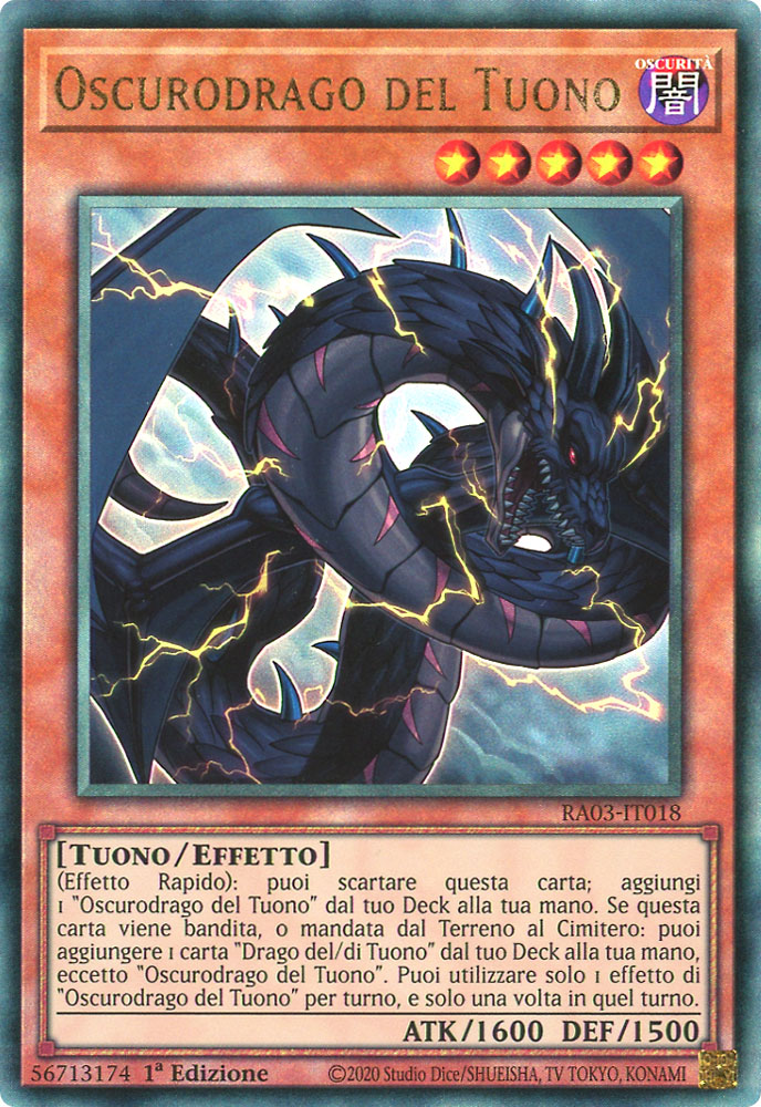 RA03-IT018 Oscurodrago del Tuono Rara Ultimate 1a Edizione (IT) -NEAR MINT-
