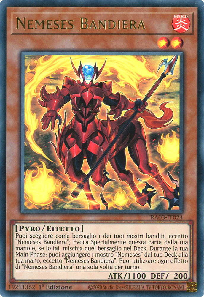 RA03-IT024 Nemeses Bandiera Ultra Rara 1a Edizione (IT) -NEAR MINT-