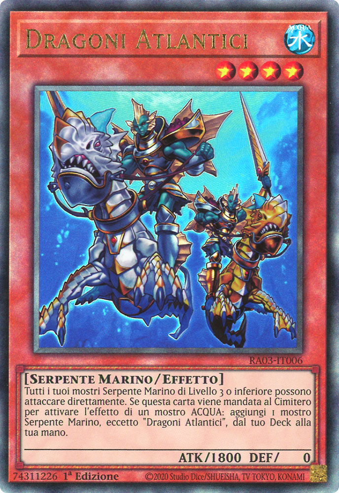 RA03-IT006 Dragoni Atlantici Rara Ultimate 1a Edizione (IT) -NEAR MINT-