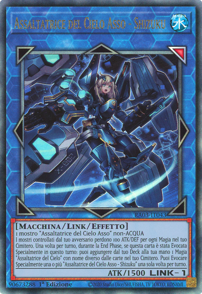 RA03-IT043 Assaltatrice del Cielo Asso - Shizuku Rara Ultimate 1a Edizione (IT) -NEAR MINT-