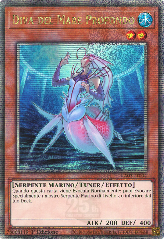 RA03-IT004 Diva del Mare Profondo Rara Segreta Quarto di Secolo 1a Edizione (IT) -NEAR MINT-