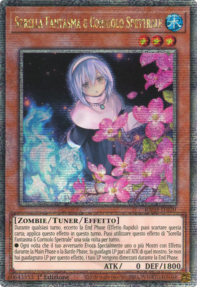 RA03-IT020 Sorella Fantasma & Corniolo Spettrale Rara Segreta Quarto di Secolo 1a Edizione (IT) -NEAR MINT-