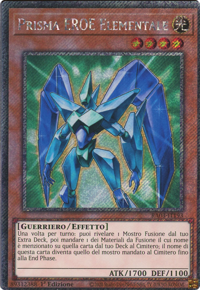 RA03-IT193 Prisma EROE Elementale Platinum Segreta 1a Edizione (IT) -NEAR MINT-