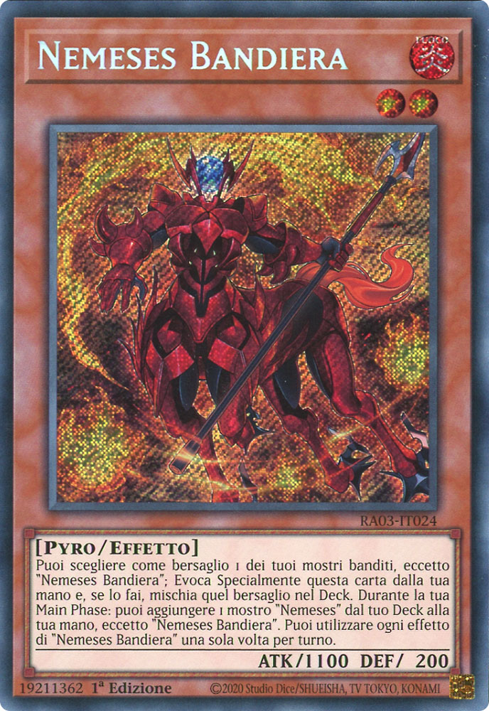 RA03-IT024 Nemeses Bandiera Rara Segreta 1a Edizione (IT) -NEAR MINT-