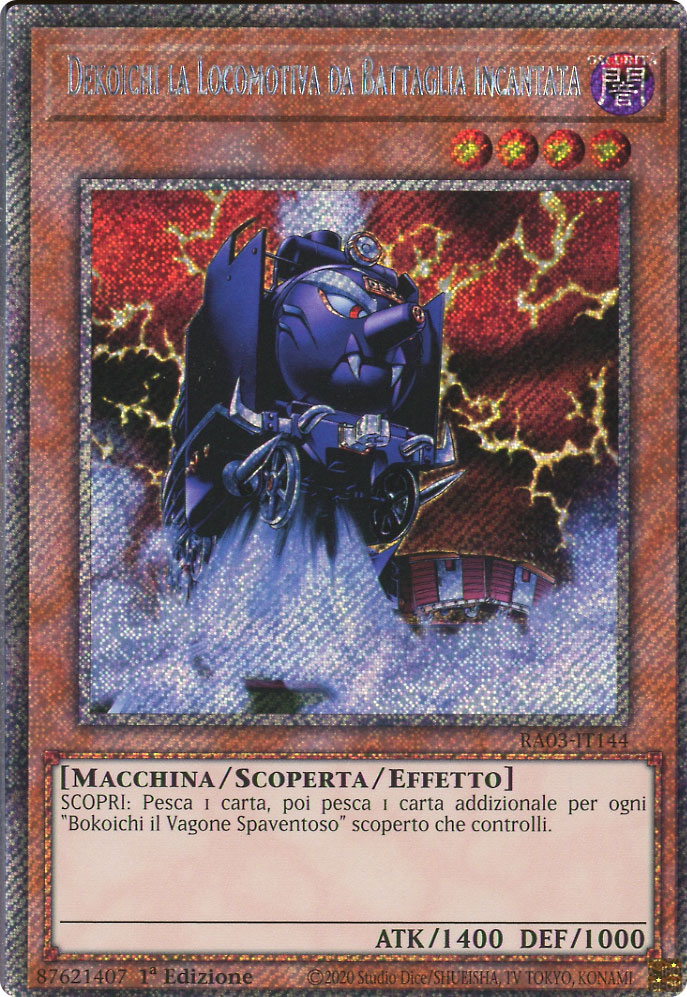 RA03-IT144 Dekoichi la Locomotiva da Battaglia Incantata Platinum Segreta 1a Edizione (IT) -NEAR MINT-
