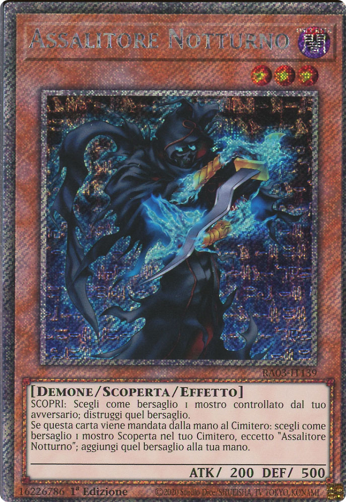 RA03-IT139 Assalitore Notturno Platinum Segreta 1a Edizione (IT) -NEAR MINT-