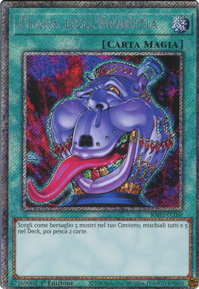 RA03-IT160 Giara dell'Avarizia Platinum Segreta 1a Edizione (IT) -NEAR MINT-