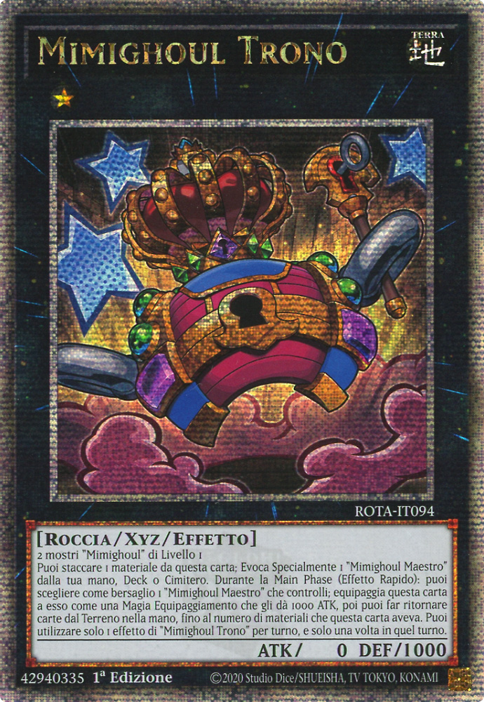 ROTA-IT094 Mimighoul Trono rara segreta quarto di secolo 1a Edizione (IT) -NEAR MINT-