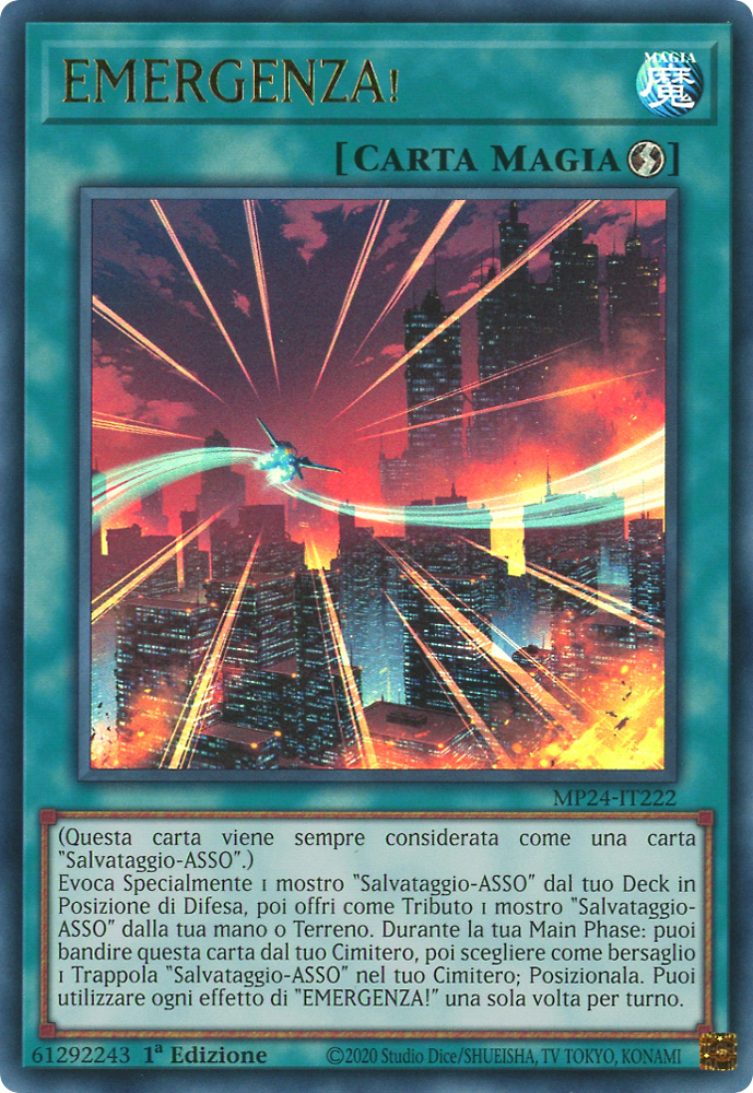 MP24-IT222 EMERGENZA! ultra rara 1a Edizione (IT) -NEAR MINT-