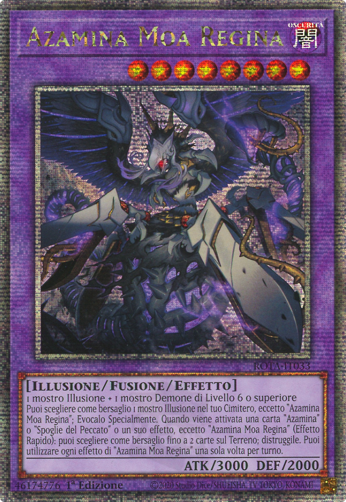 ROTA-IT033 Azamina Moa Regina rara segreta quarto di secolo 1a Edizione (IT) -NEAR MINT-