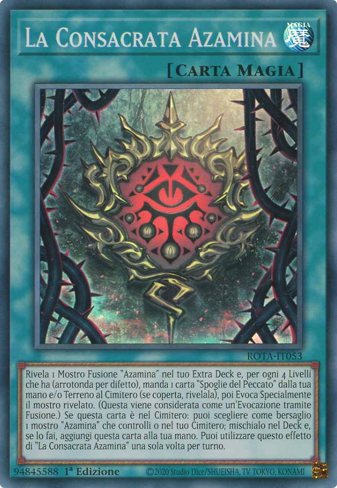 ROTA-IT053 La Consacrata Azamina super rara 1a Edizione (IT) -NEAR MINT-