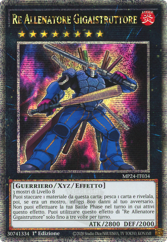 MP24-IT034 Re Allenatore Gigaistruttore rara segreta quarto di secolo 1a Edizione (IT) -NEAR MINT-