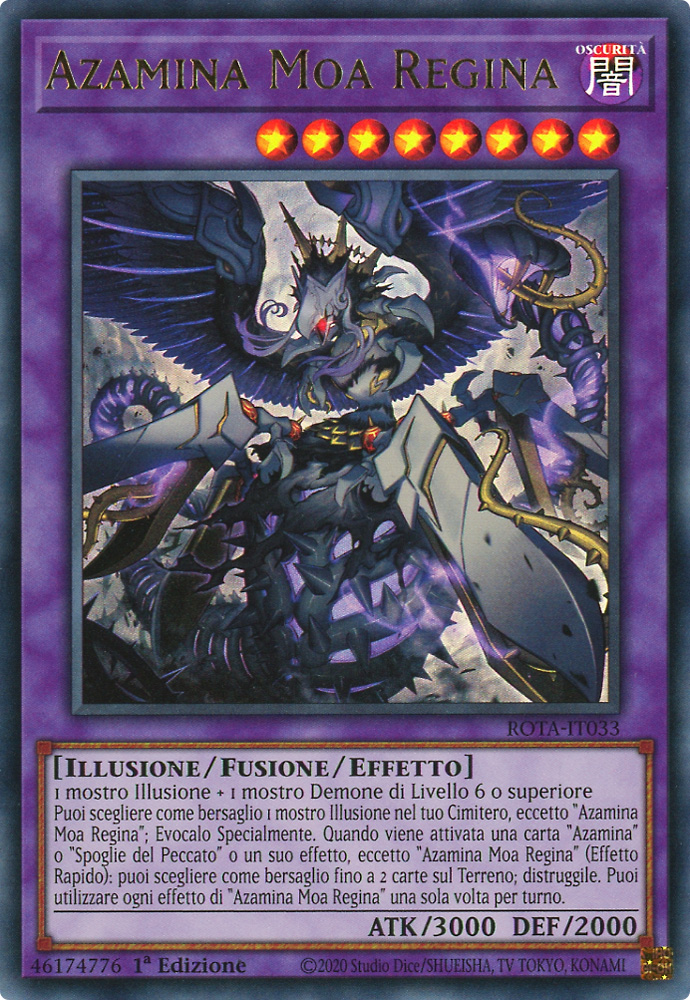 ROTA-IT033 Azamina Moa Regina ultra rara 1a Edizione (IT) -NEAR MINT-