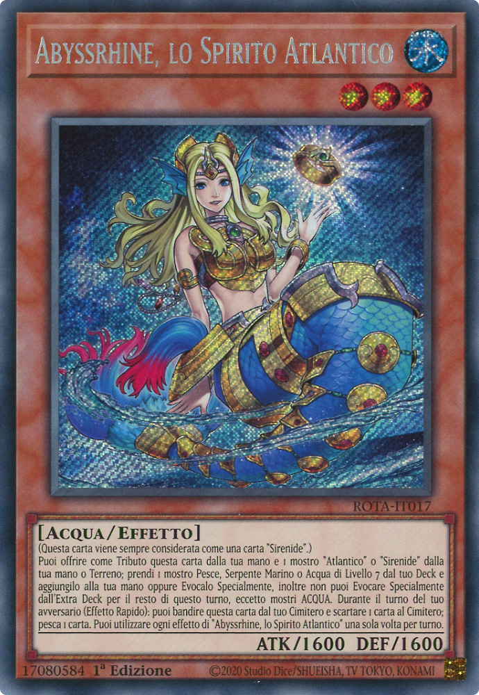 ROTA-IT017 Abyssrhine, lo Spirito Atlantico rara segreta 1a Edizione (IT) -NEAR MINT-