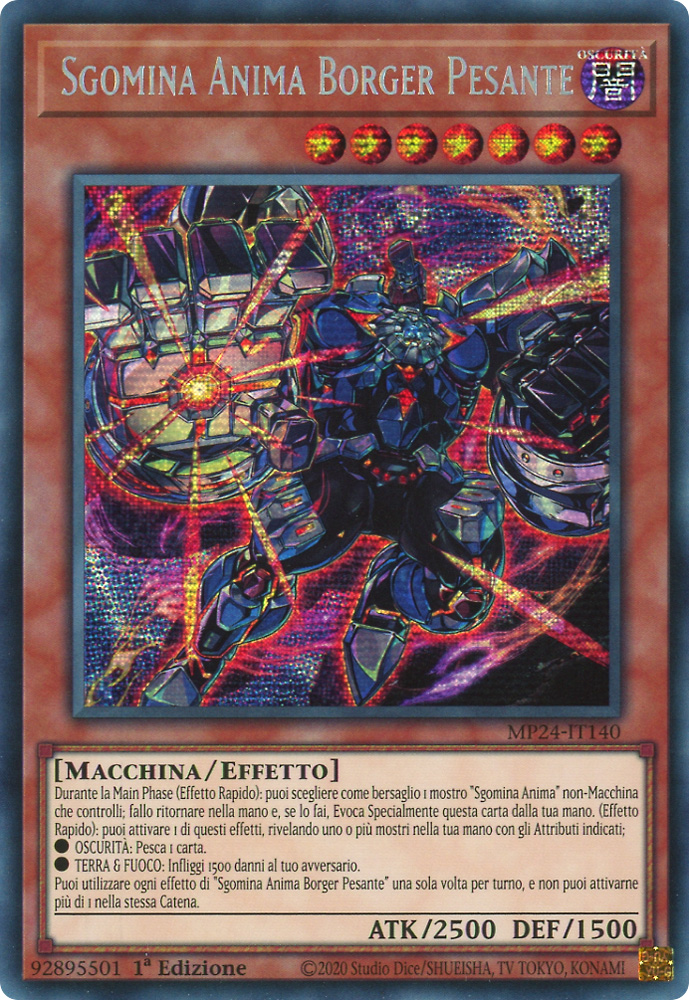 MP24-IT140 Sgomina Anima Borger Pesante rara segreta prismatica 1a Edizione (IT) -NEAR MINT-