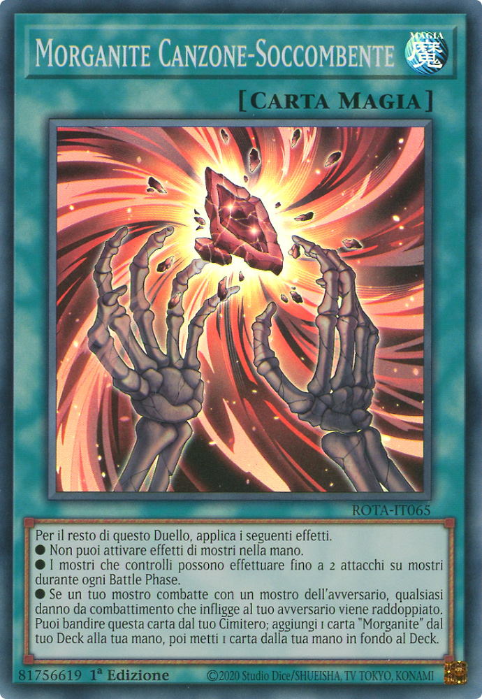 ROTA-IT065 Morganite Canzone-Soccombente super rara 1a Edizione (IT) -NEAR MINT-