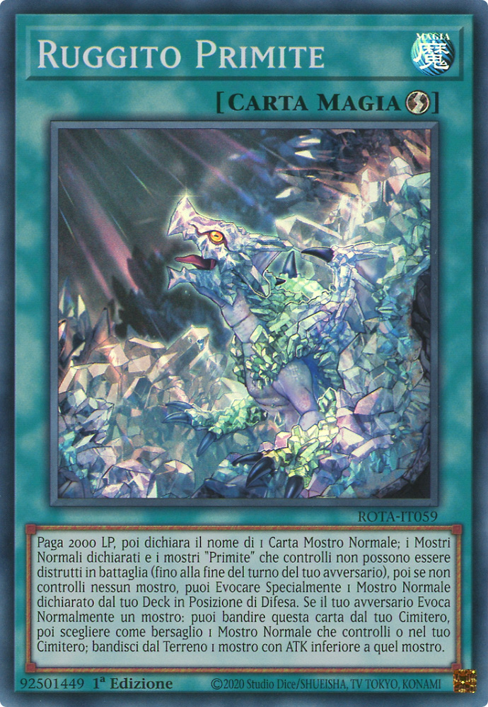 ROTA-IT059 Ruggito Primite super rara 1a Edizione (IT) -NEAR MINT-