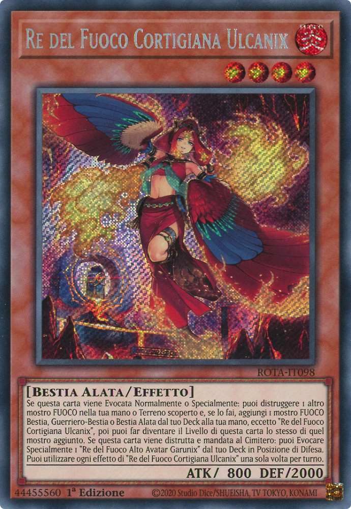 ROTA-IT098 Re del Fuoco Cortigiana Ulcanix rara segreta 1a Edizione (IT) -NEAR MINT-