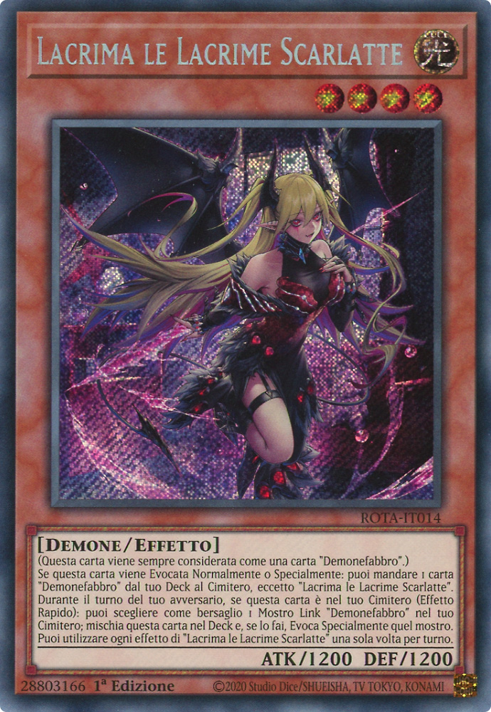 ROTA-IT014 Lacrima le Lacrime Scarlatte rara segreta 1a Edizione (IT) -NEAR MINT-