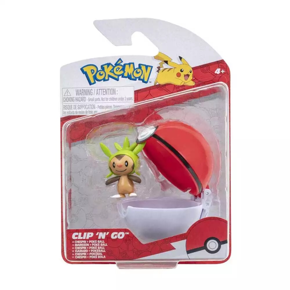 Clip 'N' Go Chespin + Poke Ball (EN)
