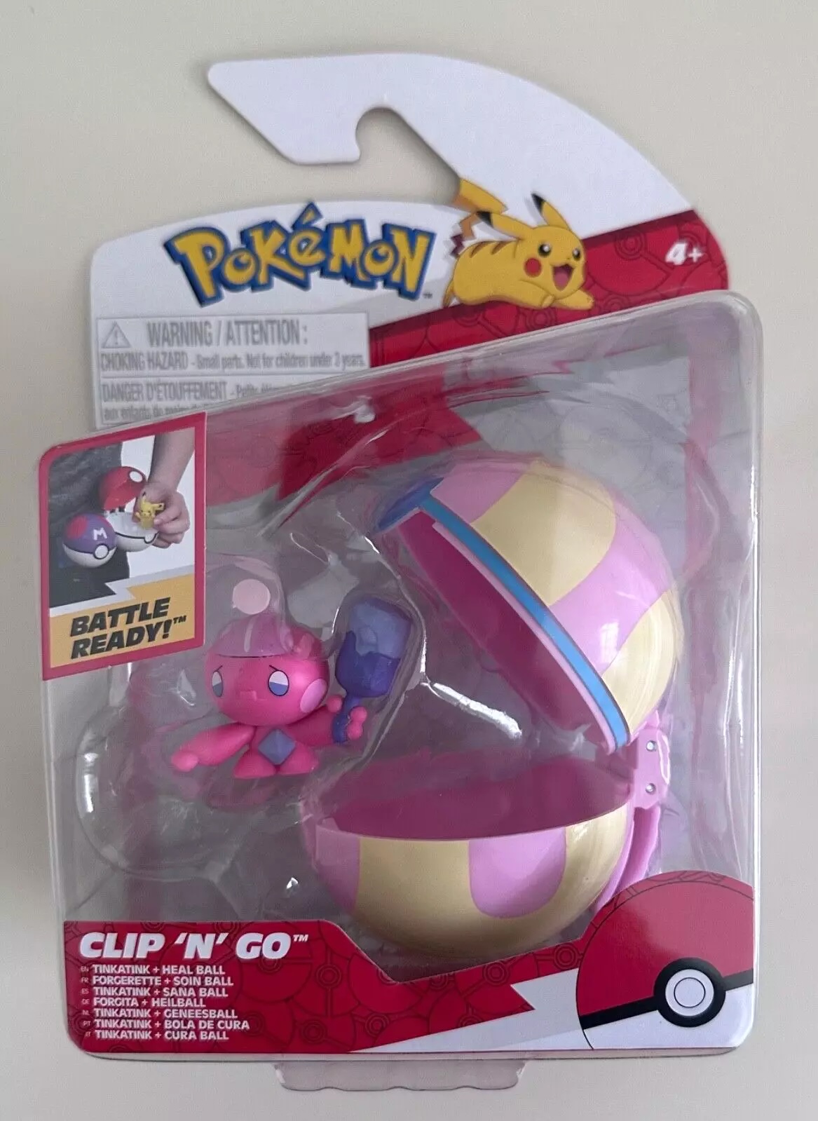 Clip 'N' Go Tinkatink + Heal Ball (Cura Ball) (EN)