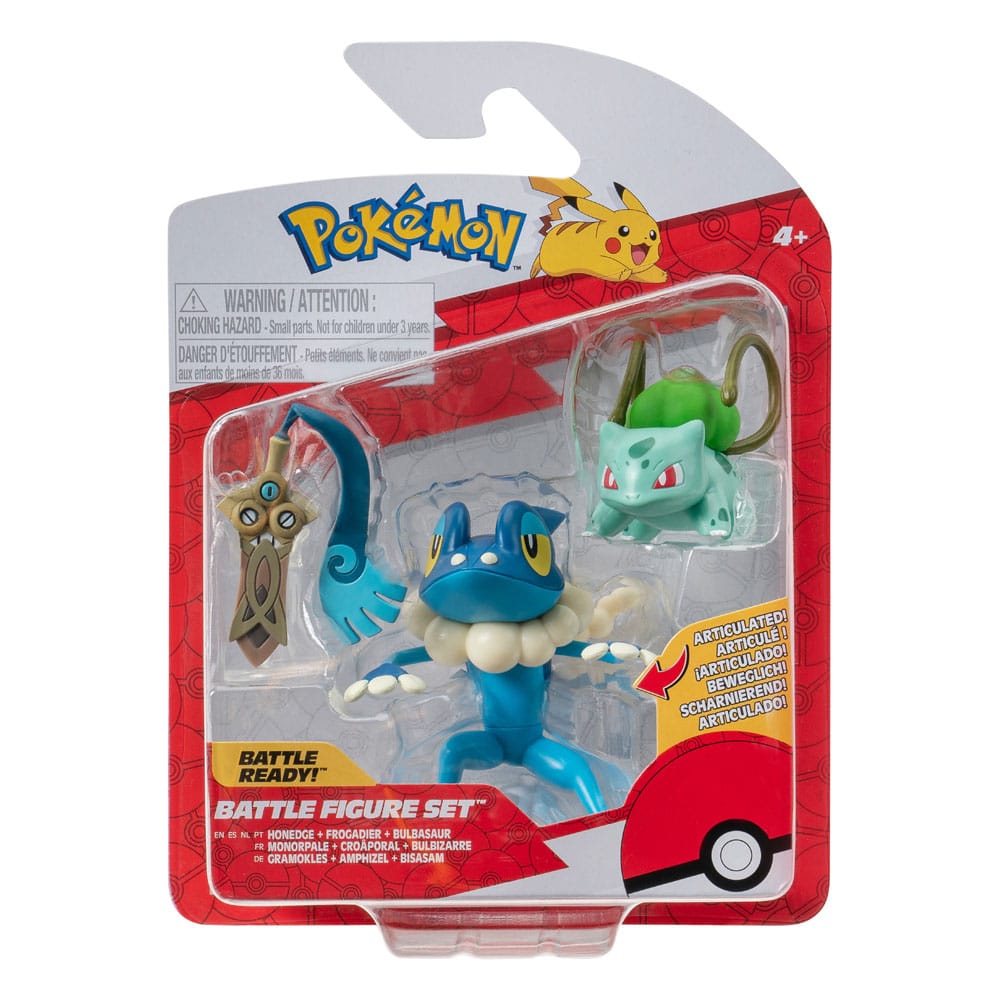 Battle Figure Set Honedge, Frogadier & Bulbasaur (EN)