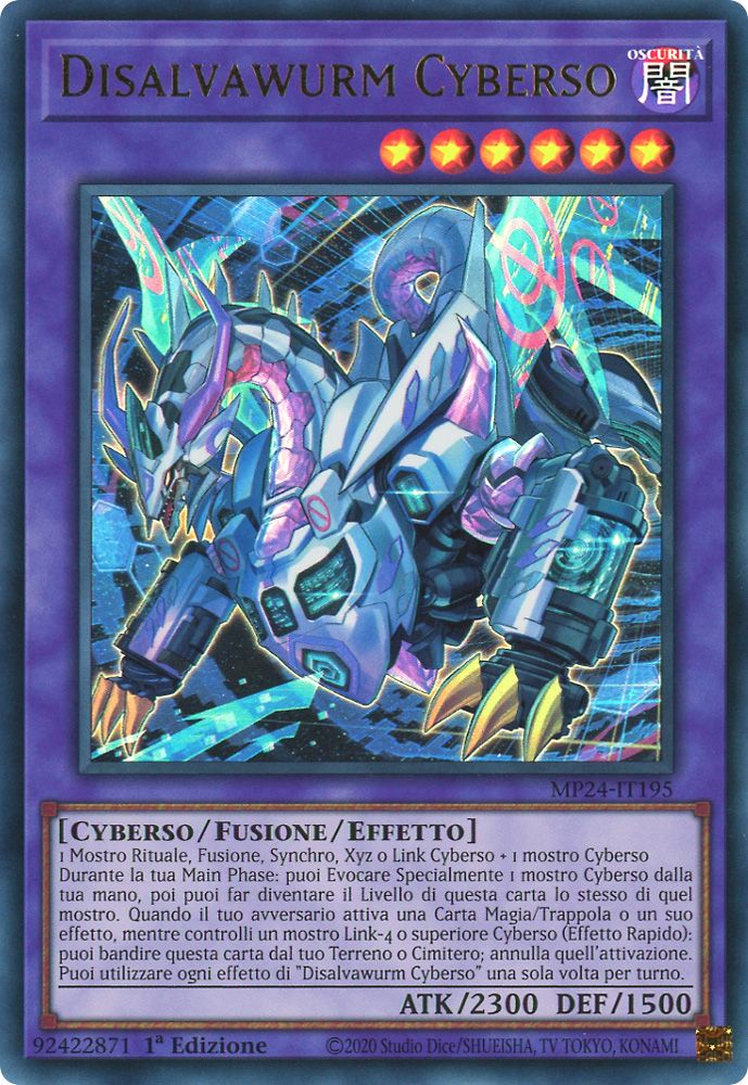 MP24-IT195 Disalvawurm Cyberso ultra rara 1a Edizione (IT) -NEAR MINT-