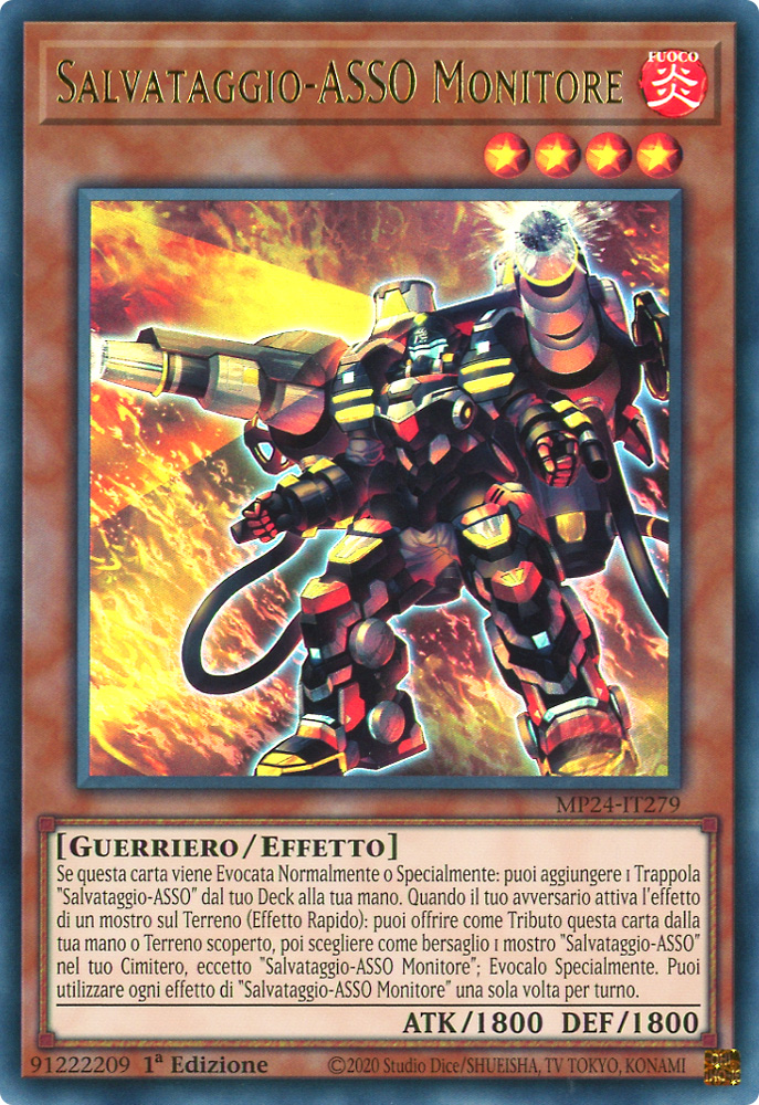 MP24-IT279 Salvataggio-ASSO Monitore ultra rara 1a Edizione (IT) -NEAR MINT-