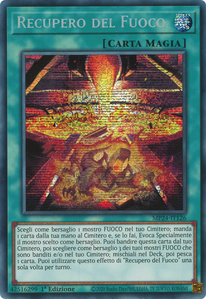 MP24-IT126 Recupero del Fuoco rara segreta prismatica 1a Edizione (IT) -NEAR MINT-