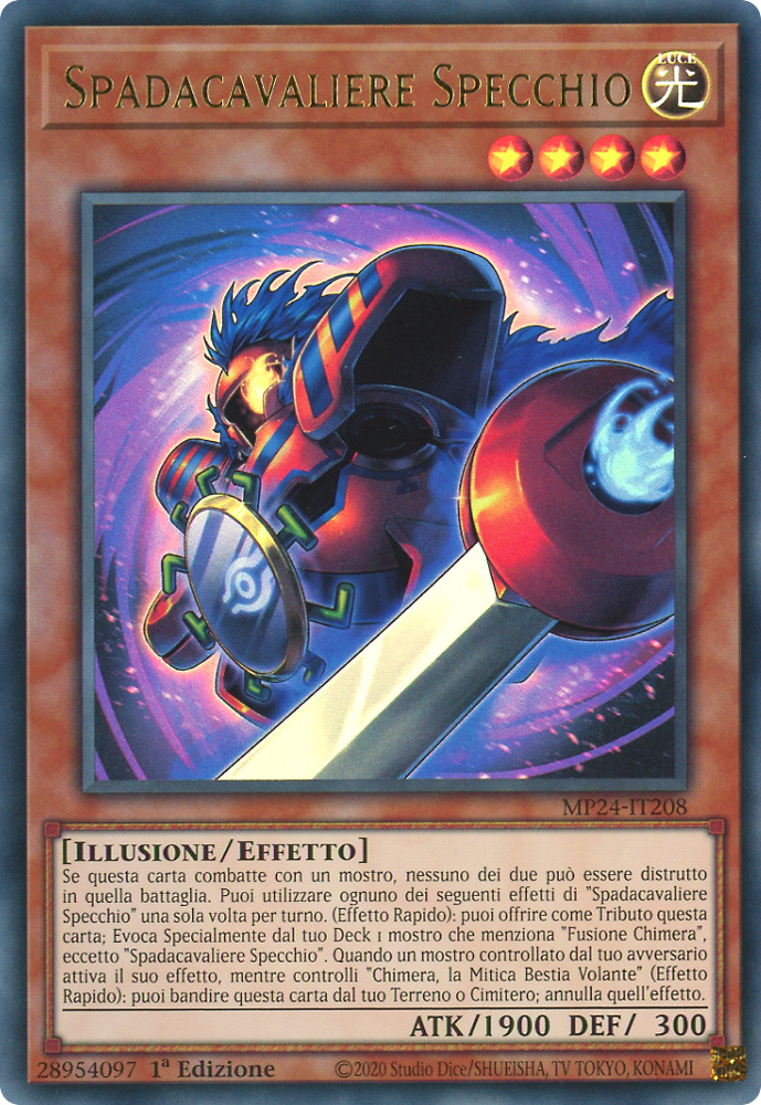 MP24-IT208 Spadacavaliere Specchio ultra rara 1a Edizione (IT) -NEAR MINT-