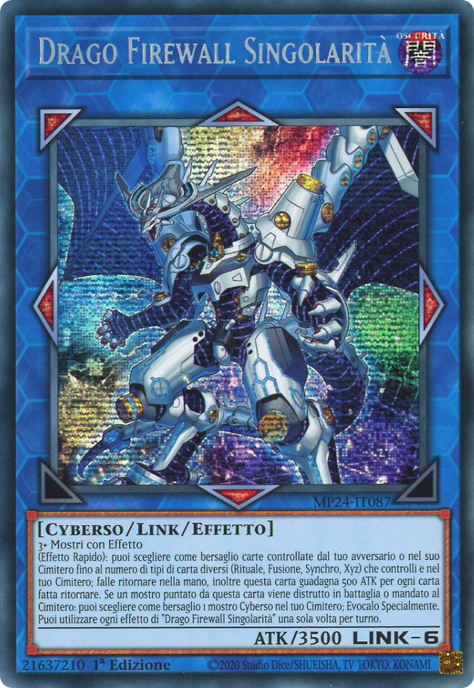 MP24-IT087 Drago Firewall Singolarita' rara segreta prismatica 1a Edizione (IT) -NEAR MINT-