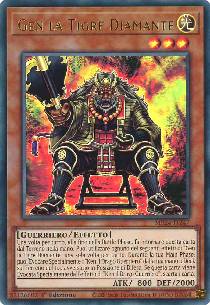 MP24-IT247 Gen la Tigre Diamante ultra rara 1a Edizione (IT) -NEAR MINT-