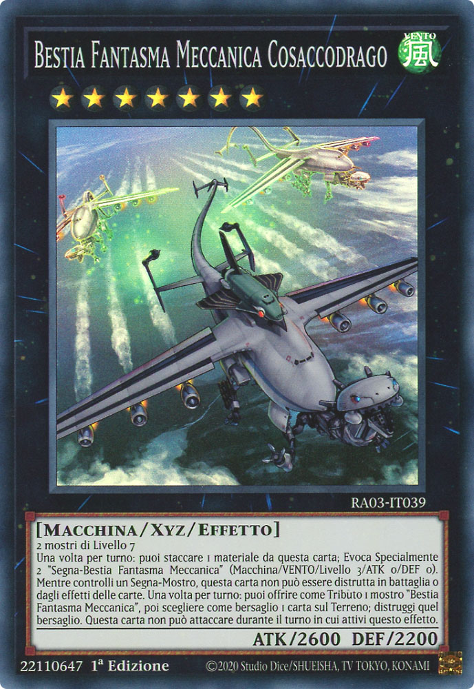 RA03-IT039 Bestia Fantasma Meccanica Cosaccodrago Super Rara 1a Edizione (IT) -NEAR MINT-