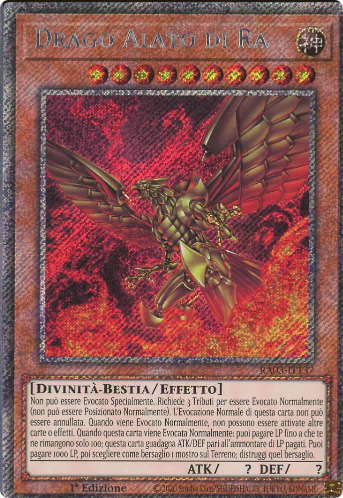 RA03-IT137 Drago Alato di Ra Platinum Segreta 1a Edizione (IT) -NEAR MINT-