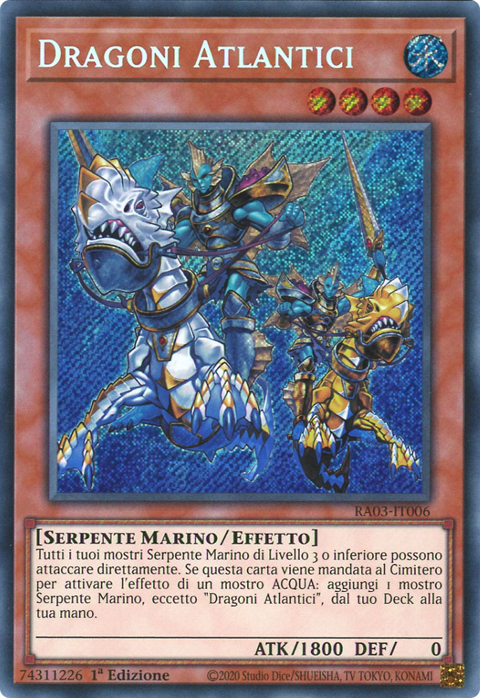 RA03-IT006 Dragoni Atlantici Rara Segreta 1a Edizione (IT) -NEAR MINT-