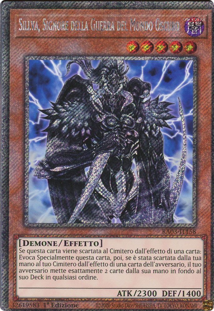 RA03-IT158 Sillva, Signore della Guerra del Mondo Oscuro Platinum Segreta 1a Edizione (IT) -NEAR MINT-