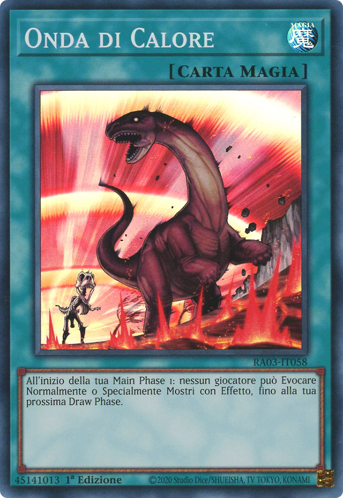 RA03-IT058 Onda di Calore Super Rara 1a Edizione (IT) -NEAR MINT-