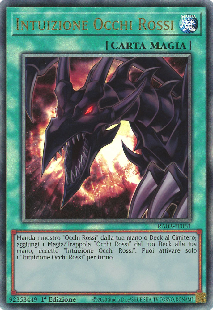 RA03-IT061 Intuizione Occhi Rossi Rara Ultimate 1a Edizione (IT) -NEAR MINT-