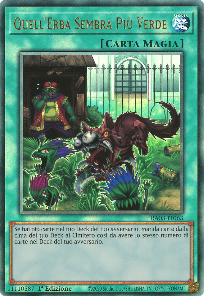 RA03-IT063 Quell'Erba Sembra Piu' Verde Rara Ultimate 1a Edizione (IT) -NEAR MINT-