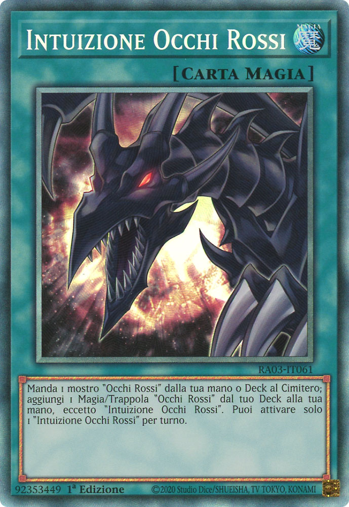 RA03-IT061 Intuizione Occhi Rossi Rara Collector 1a Edizione (IT) -NEAR MINT-