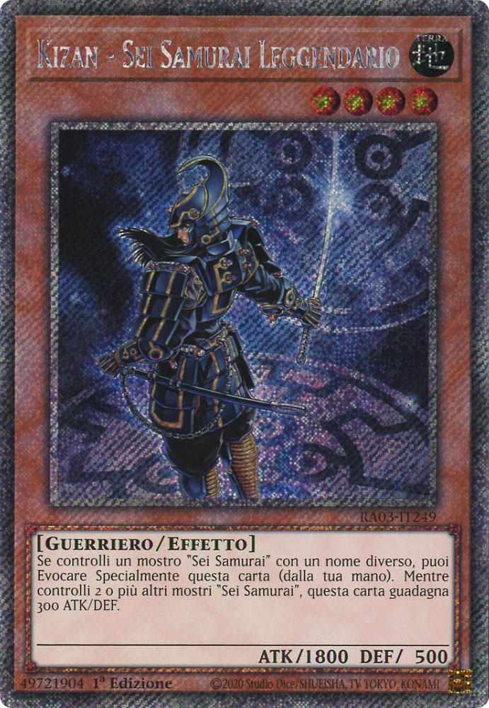 RA03-IT249 Kizan - Sei Samurai Leggendario Platinum Segreta 1a Edizione (IT) -NEAR MINT-