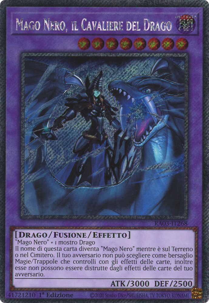 RA03-IT268 Mago Nero, il Cavaliere del Drago Platinum Segreta 1a Edizione (IT) -NEAR MINT-