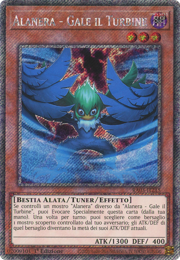 RA03-IT215 Alanera - Gale il Turbine Platinum Segreta 1a Edizione (IT) -NEAR MINT-