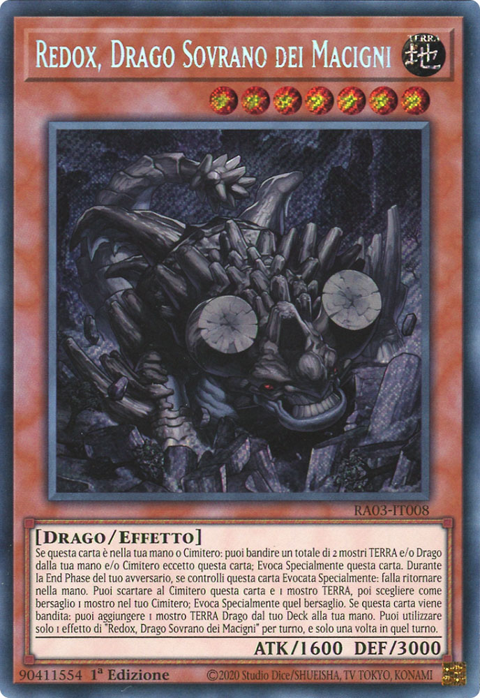 RA03-IT008 Redox, Drago Sovrano dei Macigni Rara Segreta 1a Edizione (IT) -NEAR MINT-
